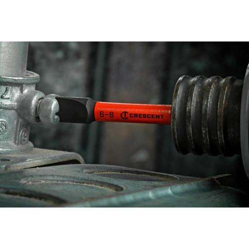CRESCENT Set of 2 Slotted Vortex Impact Power Bit, 6 - 8 x 2 in