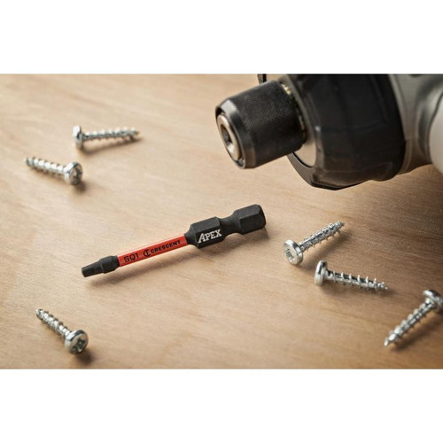 CRESCENT Set of 2 Square Vortex Impact Power Bit, PH1 x 2 in