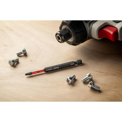 CRESCENT Set of 2 Square Vortex Impact Power Bit, PH2 x 3-1/2 in