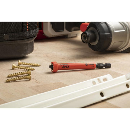 CRESCENT Set of 2 Torx U-Guard Covered Impact Power Bit with Ring Magnet, T25 x 3-1/2 in