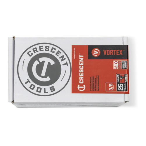 CRESCENT Set of 25 3/8 in Drive Vortex Impact Socket Adapter
