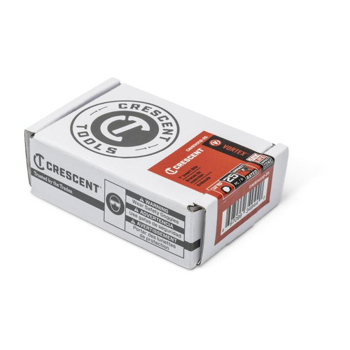 CRESCENT Set of 25 Hex Vortex Impact Power Bit, 3/16 in x 1 in