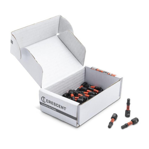 CRESCENT Set of 25 Hex Vortex Impact Power Bit, 9/16 in x 1 in
