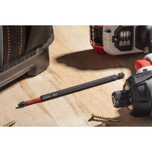 CRESCENT Set of 25 Phillips Vortex Impact Power Bit, PH2 x 6 in
