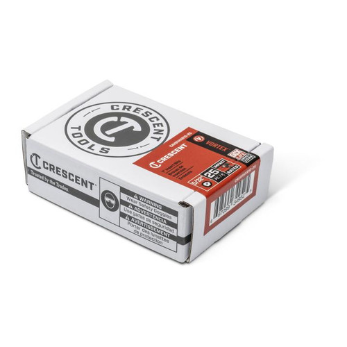 CRESCENT Set of 25 Security Hex Vortex Impact Power Bit, 10 in x 1 in