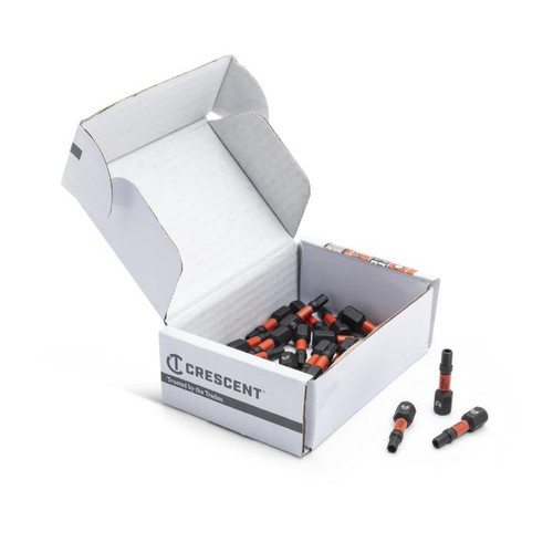 CRESCENT Set of 25 Security Hex Vortex Impact Power Bit, 9 in x 1 in