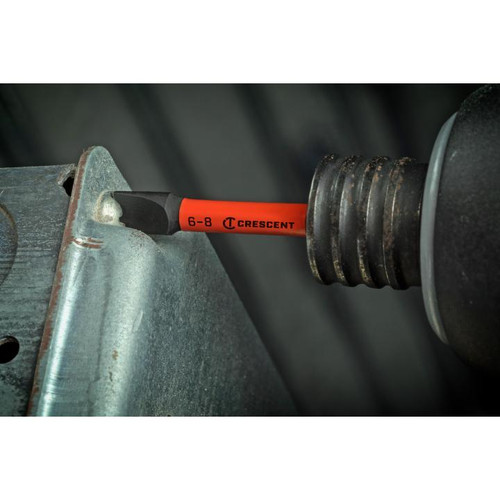CRESCENT Set of 25 Slotted Vortex Impact Power Bit, 6 - 8 x 2 in