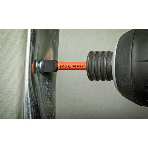 CRESCENT Set of 25 Slotted Vortex Impact Power Bit, 8 - 10 x 2 in