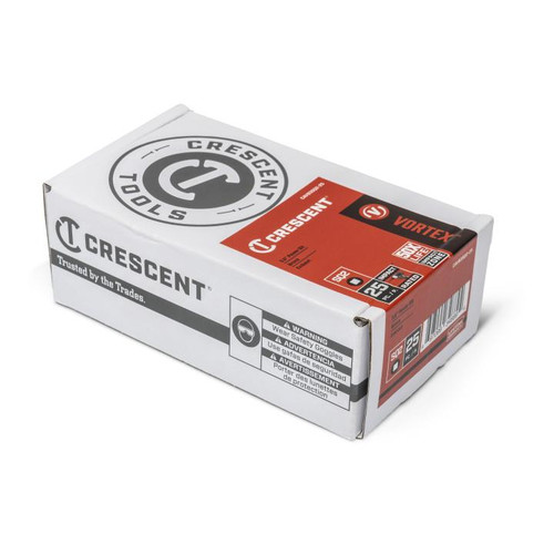 CRESCENT Set of 25 Square Vortex Impact Power Bit, PH2 x 3 in