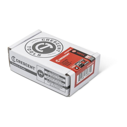 CRESCENT Set of 25 Square Vortex Impact Power Bit, PH3 x 1 in