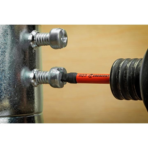 CRESCENT Set of 25 Square Vortex Impact Power Bit, PH3 x 2 in