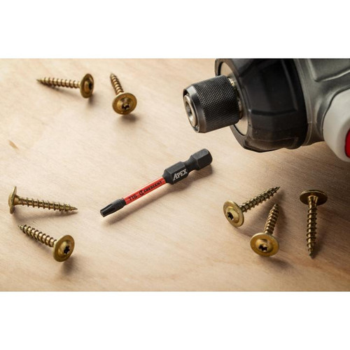 CRESCENT Set of 25 Torx Vortex Impact Power Bit, T15 x 2 in