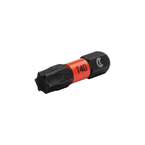 CRESCENT Set of 25 Torx Vortex Impact Power Bit, T40 x 1 in
