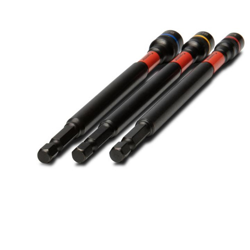 CRESCENT Set of 3 Long Bolt Biter Impact Nut Driver and Extractor, 6 in