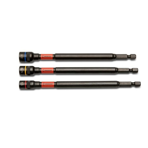 CRESCENT Set of 3 Long Bolt Biter Impact Nut Driver and Extractor, 6 in
