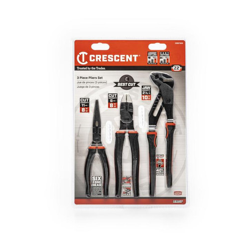 CRESCENT Set of 3 Z2 Mixed Dual Material Pliers