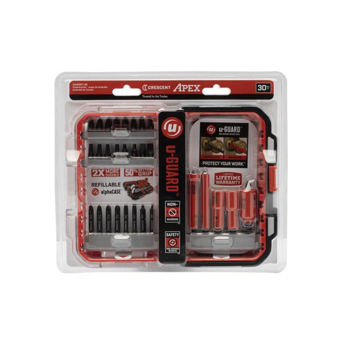CRESCENT Set of 30 U-Guard AlphaCase Impact Driver Bit