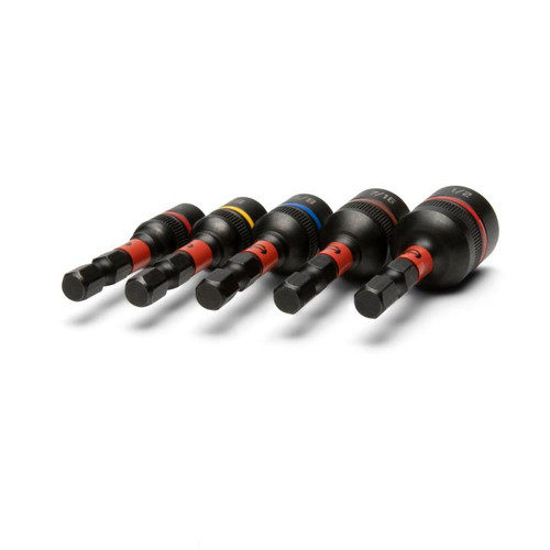CRESCENT Set of 5 Bolt Biter Impact Nut Driver and Extractor