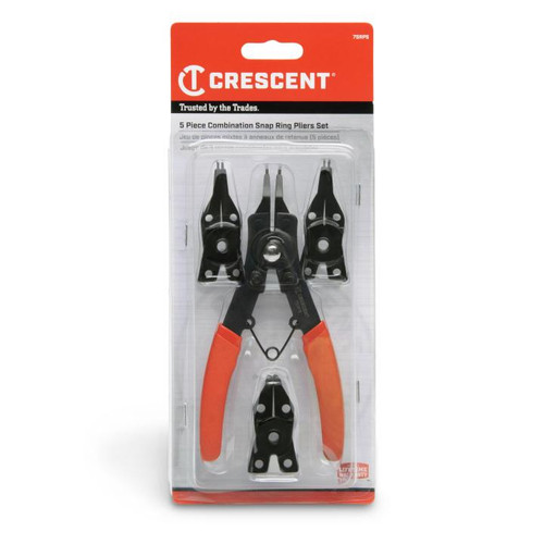 CRESCENT Set of 5 Combination Internal/External Snap Ring Pliers