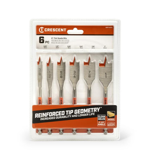 CRESCENT Set of 6 Flat Spade