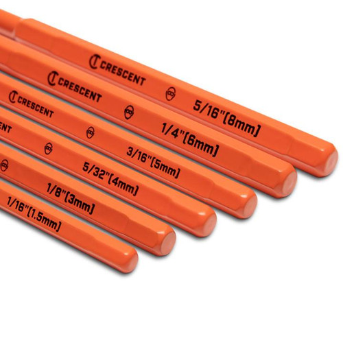 CRESCENT Set of 6 Pin Punch