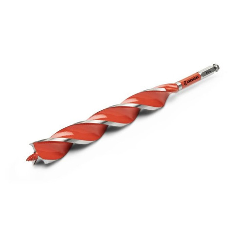 CRESCENT Solid Auger Drill Bit, 1-1/4 in x 13 in
