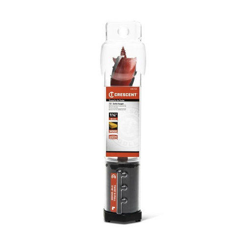 CRESCENT Solid Auger Drill Bit, 1-1/4 x 7-1/2 in