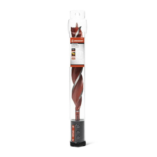 CRESCENT Solid Auger Drill Bit, 1-3/8 in x 13 in
