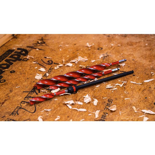 CRESCENT Solid Auger Drill Bit, 1-3/8 x 7-1/2 in