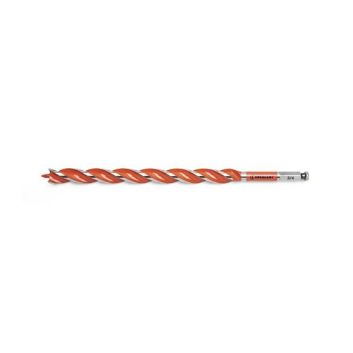 CRESCENT Solid Auger Drill Bit, 3/4 in x 13 in