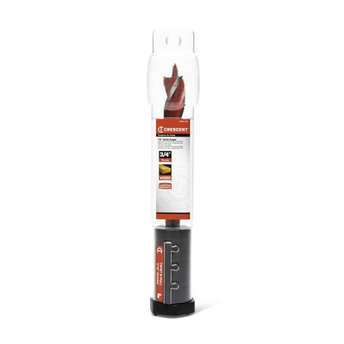 CRESCENT Solid Auger Drill Bit, 3/4 in x 7-1/2 in