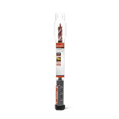 CRESCENT Solid Auger Drill Bit, 7/16 in x 7-1/2 in