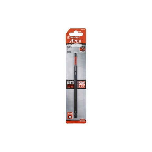 CRESCENT Torx Vortex Impact Power Bit, T25 x 6 in