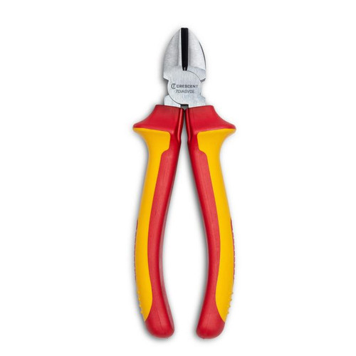 CRESCENT VDE Insulated Diagonal Cutting Plier, 7 in