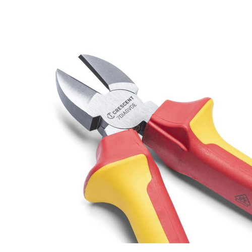 CRESCENT VDE Insulated Diagonal Cutting Plier, 7 in
