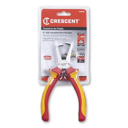 CRESCENT VDE Insulated Wire Stripper Plier, 6 in