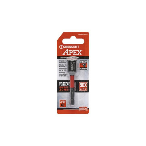 CRESCENT Vortex Magnetic Nutsetter, 3/8 in x 2-1/2 in