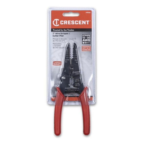 CRESCENT Wire Stripper Plier with Molded Grip, 7 in