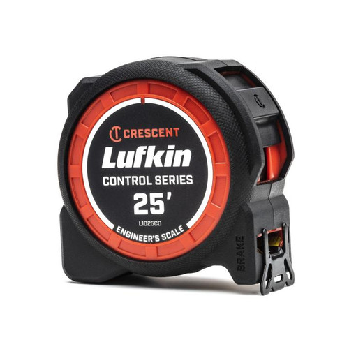 LUFKIN 1-3/16 in x 25 ft Control Series Yellow Clad Engineers Tape Measure