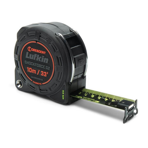 LUFKIN 1-1/4 in x 33 ft Shockforce Nite Eye G2 Magnetic Tape Measure