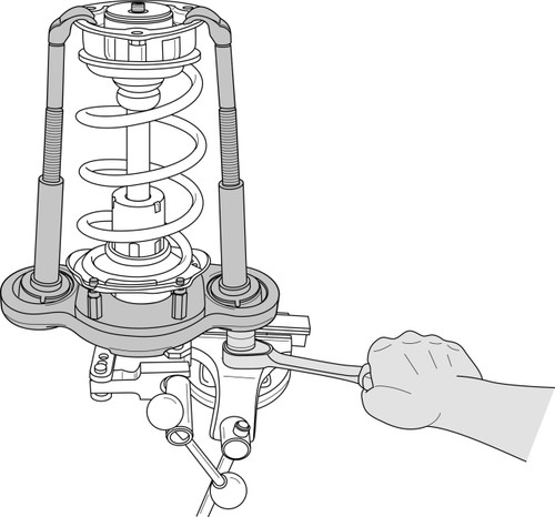Gedore 3405117 Coil Spring Pre-Compressor, Base Tool, 459mm