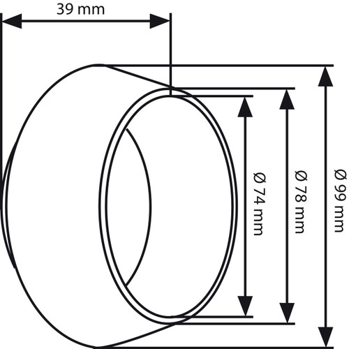 Gedore 3291154 Support Ring Set, Wheel Bearing, Hydraulic