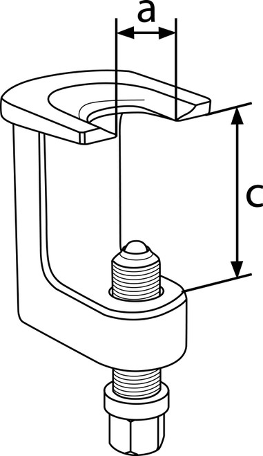 Gedore 1753568 Ball Joint Extractor, 17mm (waf), Fork Opening 23mm
