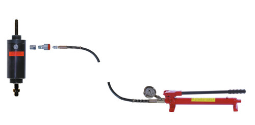 Gedore 3295044 Hydraulic Hand Pump with Pressure Gauge, 10T