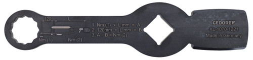 Gedore 3124983 3/4 in Drive Impact Wrench, Bi-Hexagon, 21mm (waf)