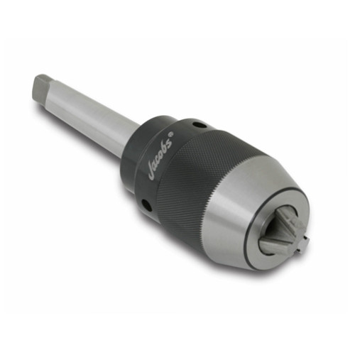 Jacobs JK160-R8 High Torque/High Precision Keyless Drill Chuck with Integrated Shank, 16mm