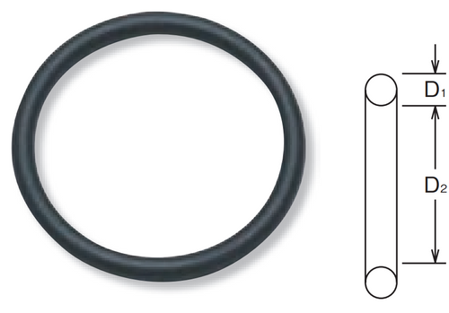 Koken Set of 50 1 in Square Drive O-Ring for 70mm Hex Socket