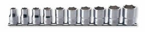 Koken Set of 10 1/2 in Square Drive 12-Point Socket, 3/8 in