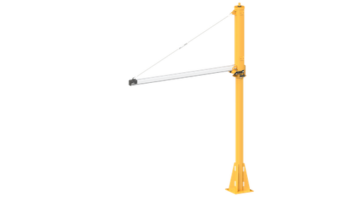 Knight Global Turnbuckle Jib Cranes, TR2000 Series Rail, 11 ft Rail Under Clearance