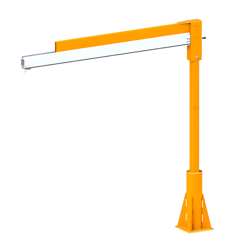Knight Global Low Profile Jib Cranes, Capacity 615 lbs, 12 ft Rail Under Clearance